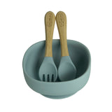 Feeding and weaning set <br> (Dusty Blue)