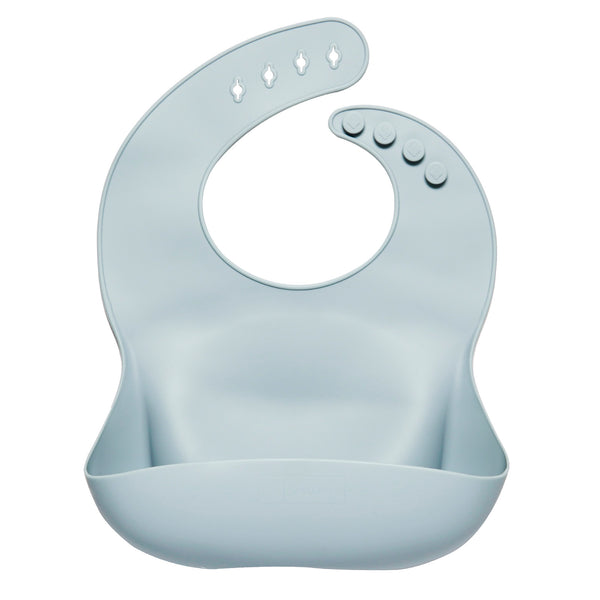 Silicone Baby Bibs<br> (Dusty blue)