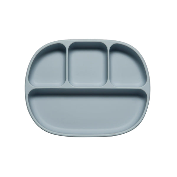 Divided Silicone plate<br>  (Dusty blue)