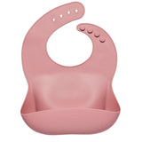 Silicone Baby Bibs<br> (Dark pink)