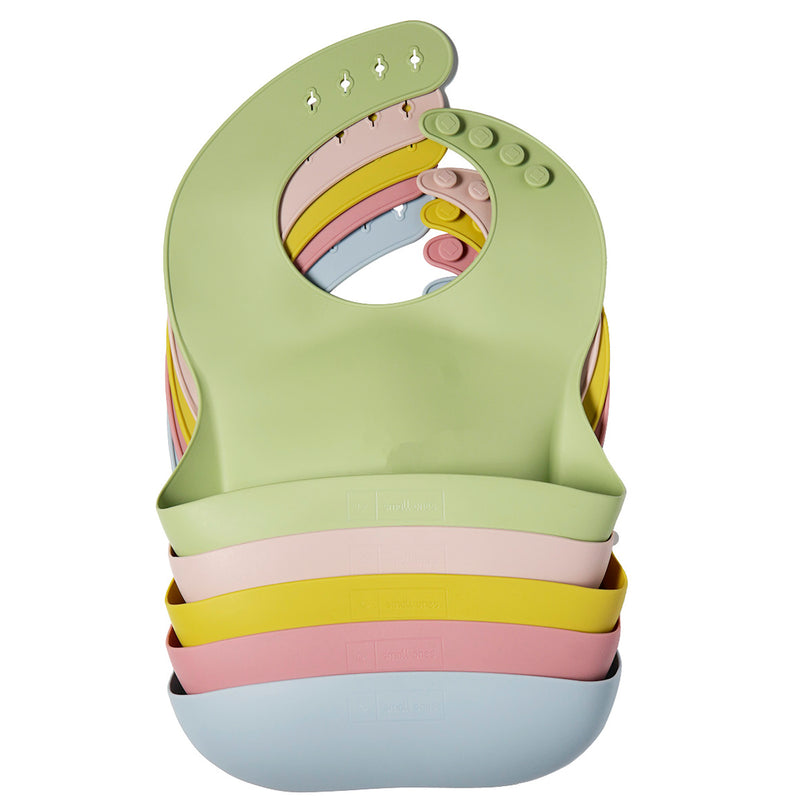 Silicone Baby Bibs<br> (Dark pink)