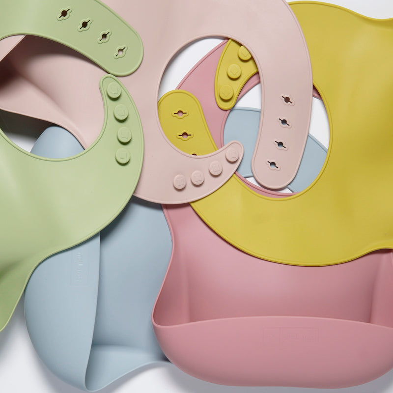 Silicone Baby Bibs<br> (Rose pink)