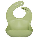 Silicone Baby Bibs<br> (Olive)