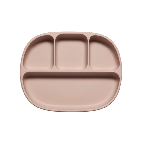 Divided Silicone plate<br>  (Rose Pink)