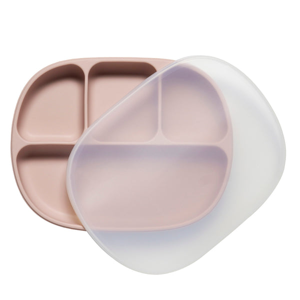 Divided Silicone plate<br>  (Rose Pink)