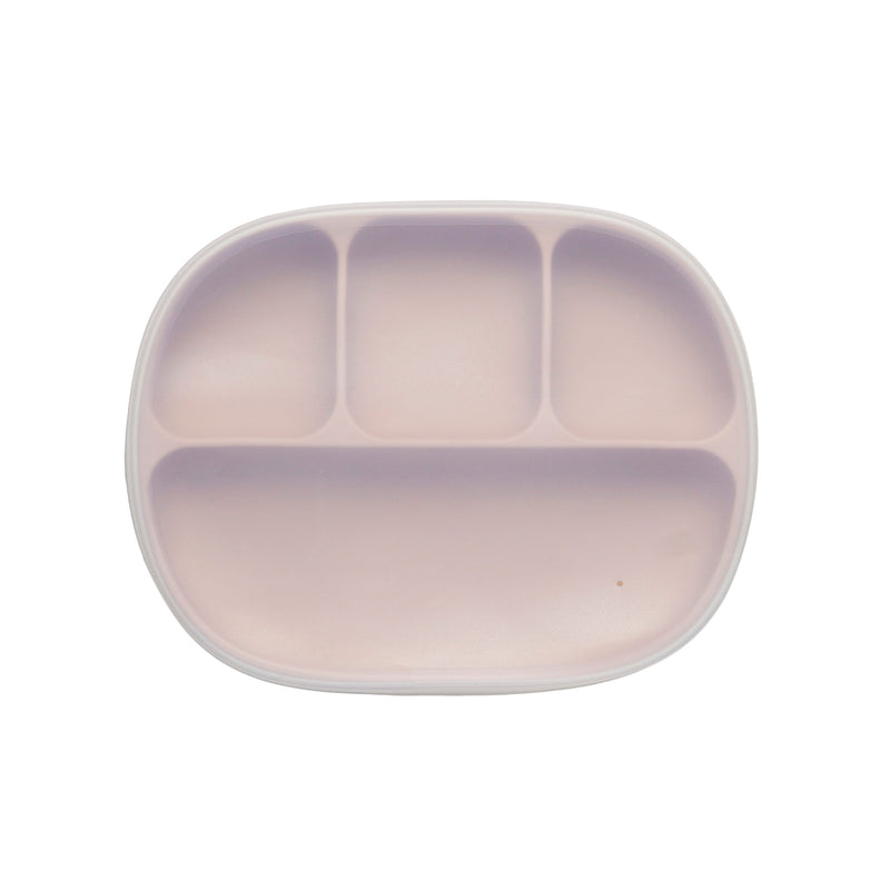 Divided Silicone plate<br>  (Rose Pink)